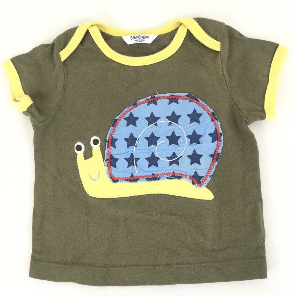 Baby Boden Snail Tee